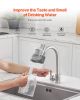 Faucet Mount Water Filters Sink Water Purifier for Kitchen Gray Vertical